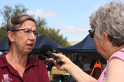 Wendy Randell from Zonta speaks with GBA